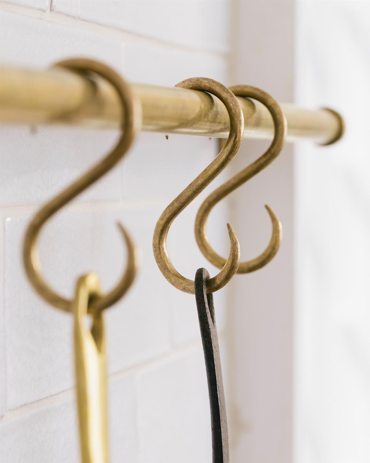 Aged Brass S Hook TEST