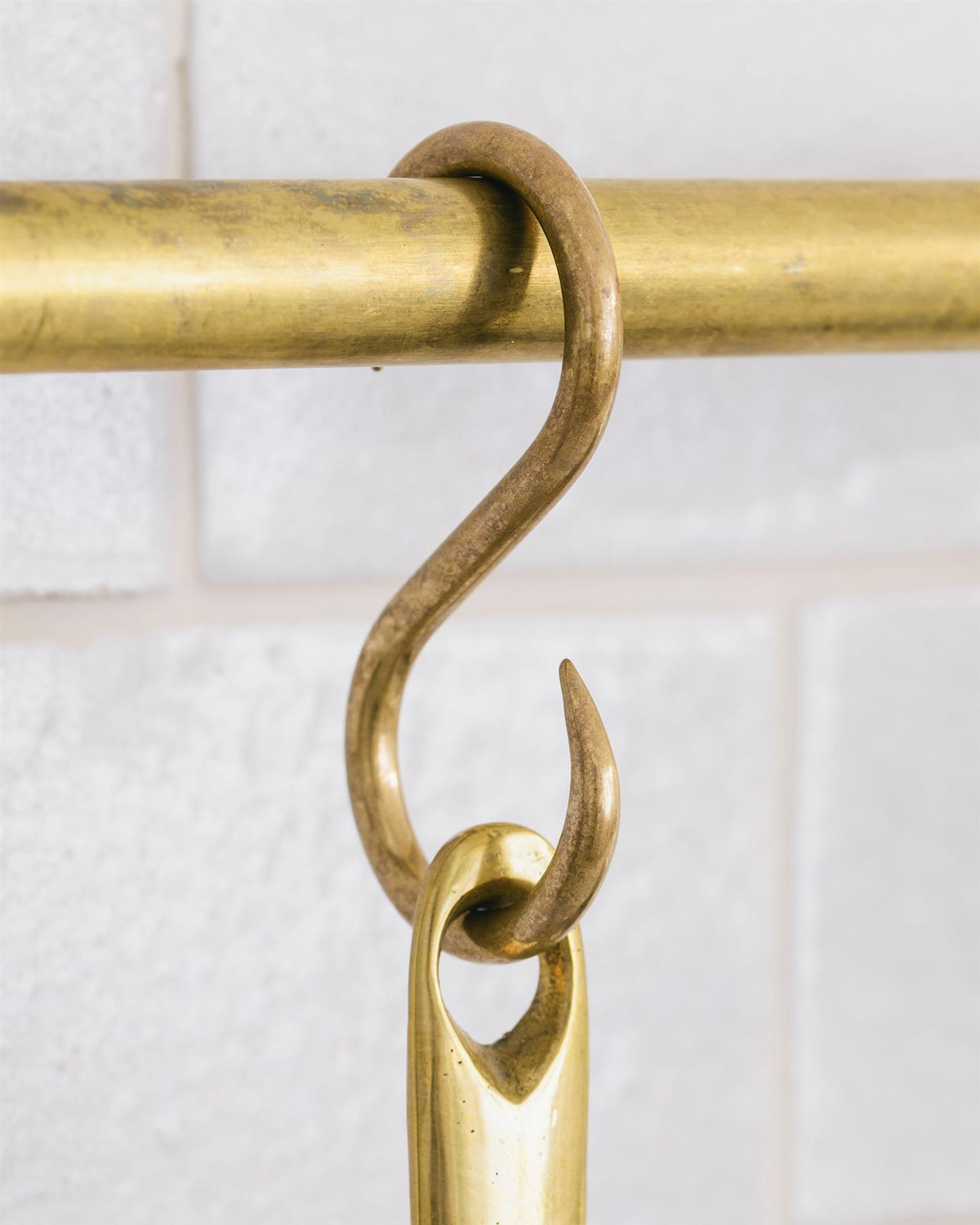 Aged Brass S Hook TEST