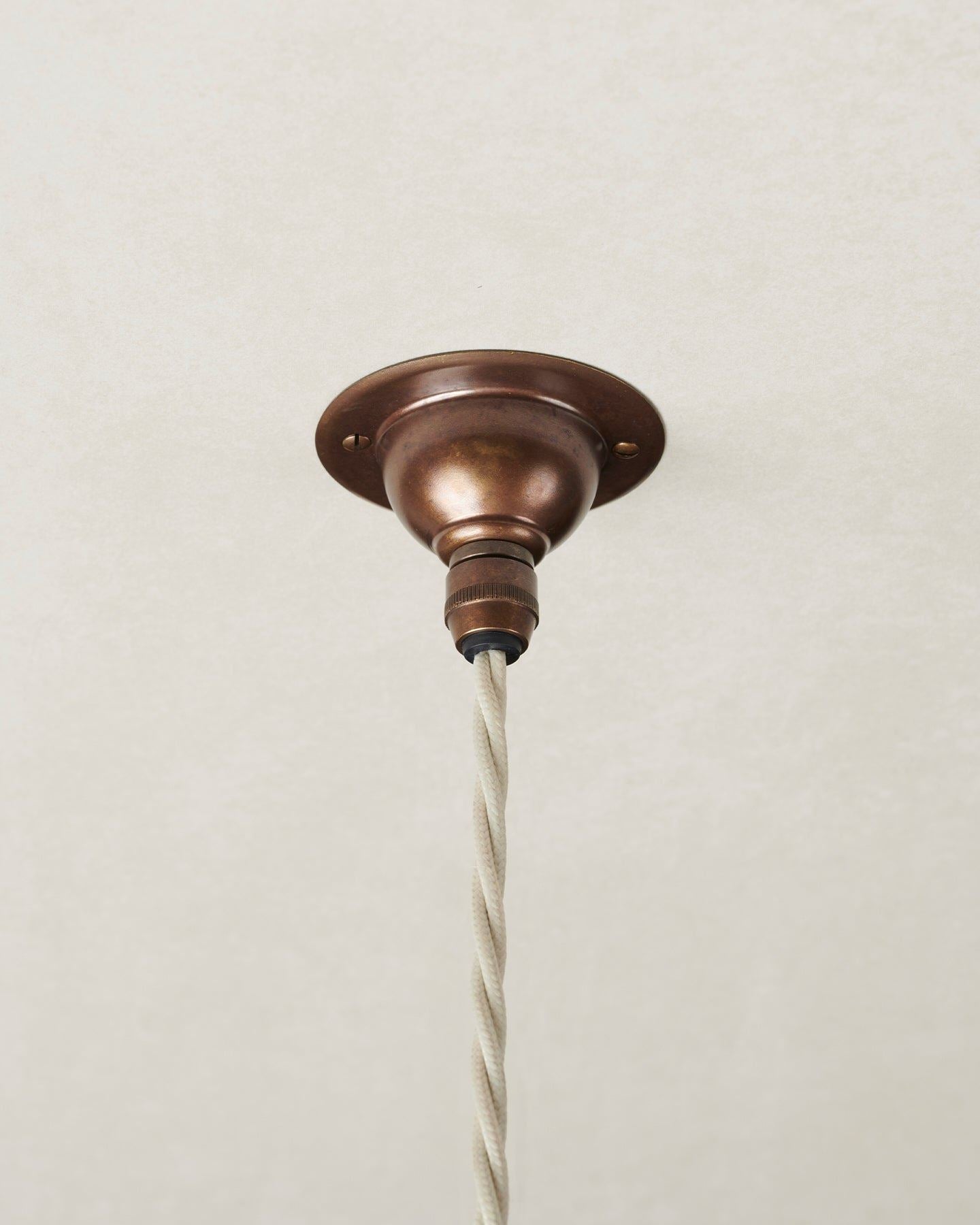 Large Narrow Pleat Porcelain Pendant Light
