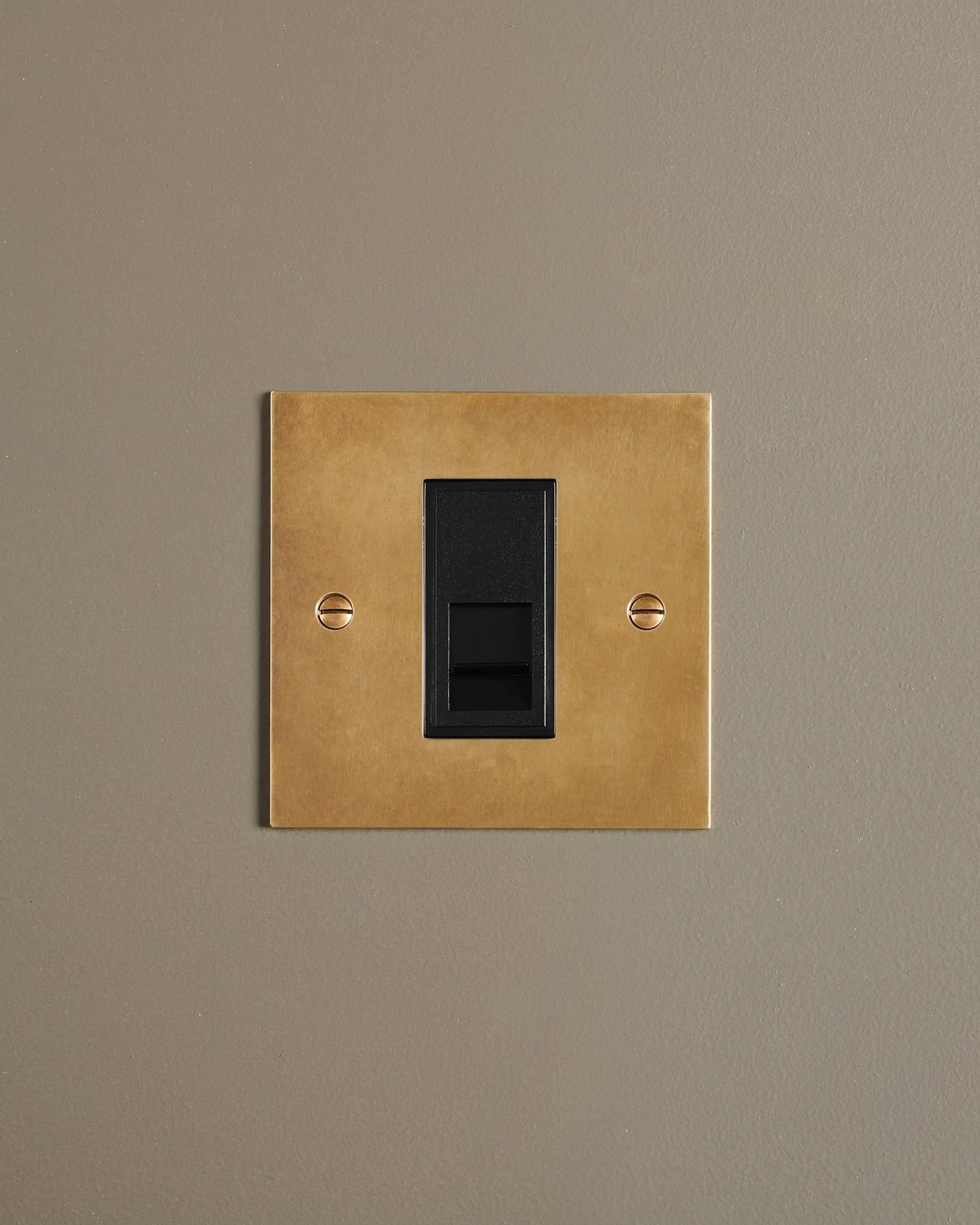 Heirloom Brass Classic Ethernet Outlet
