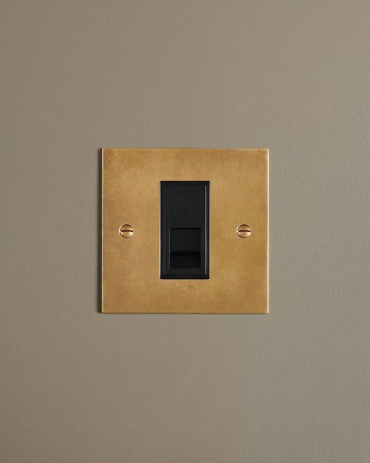 Heirloom Brass Classic Ethernet Outlet