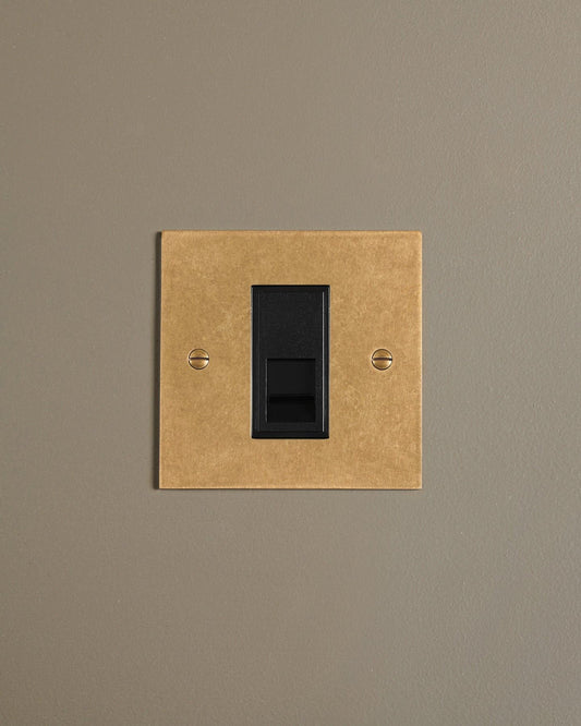 Aged Brass Classic Telecom Outlet