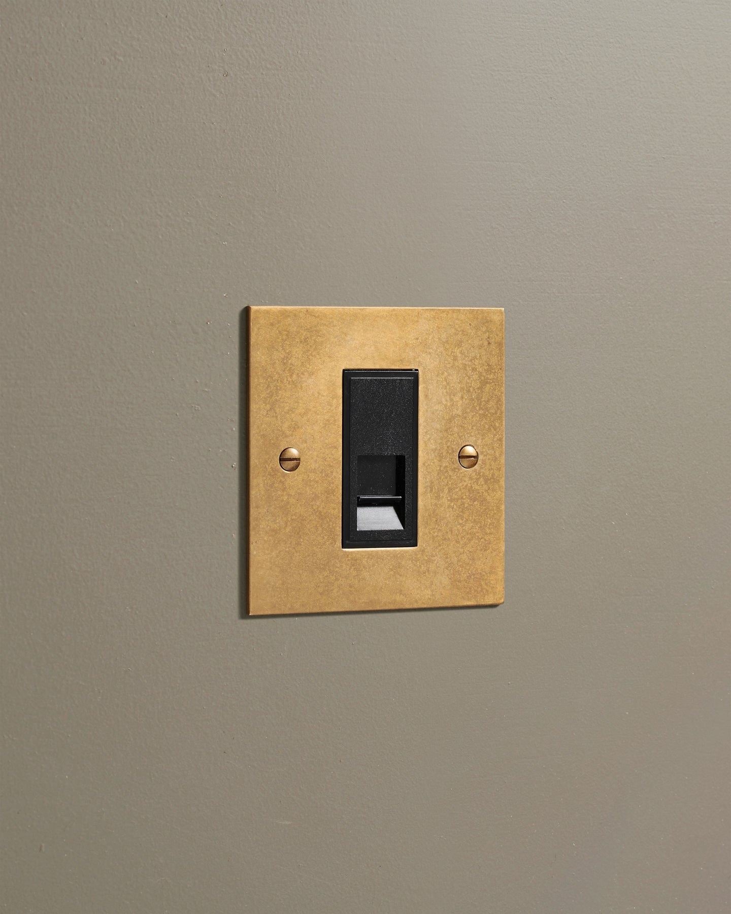 Aged Brass Classic Telecom Outlet
