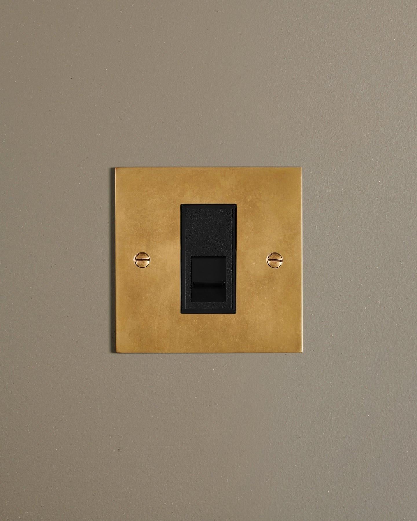 Heirloom Brass Classic Telecom Outlet