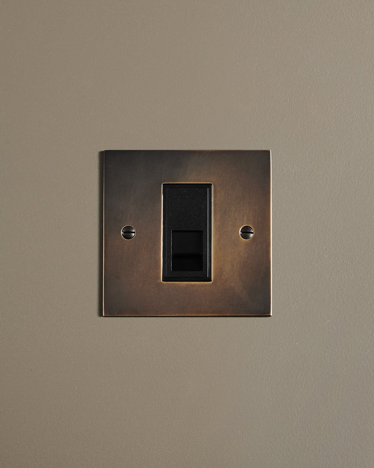 Oxidised Brass Classic Telecom Outlet TEST
