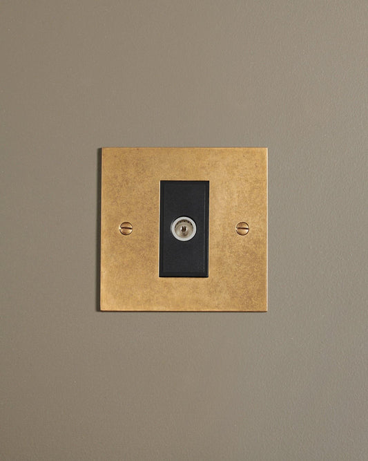 Aged Brass Classic TV Outlet