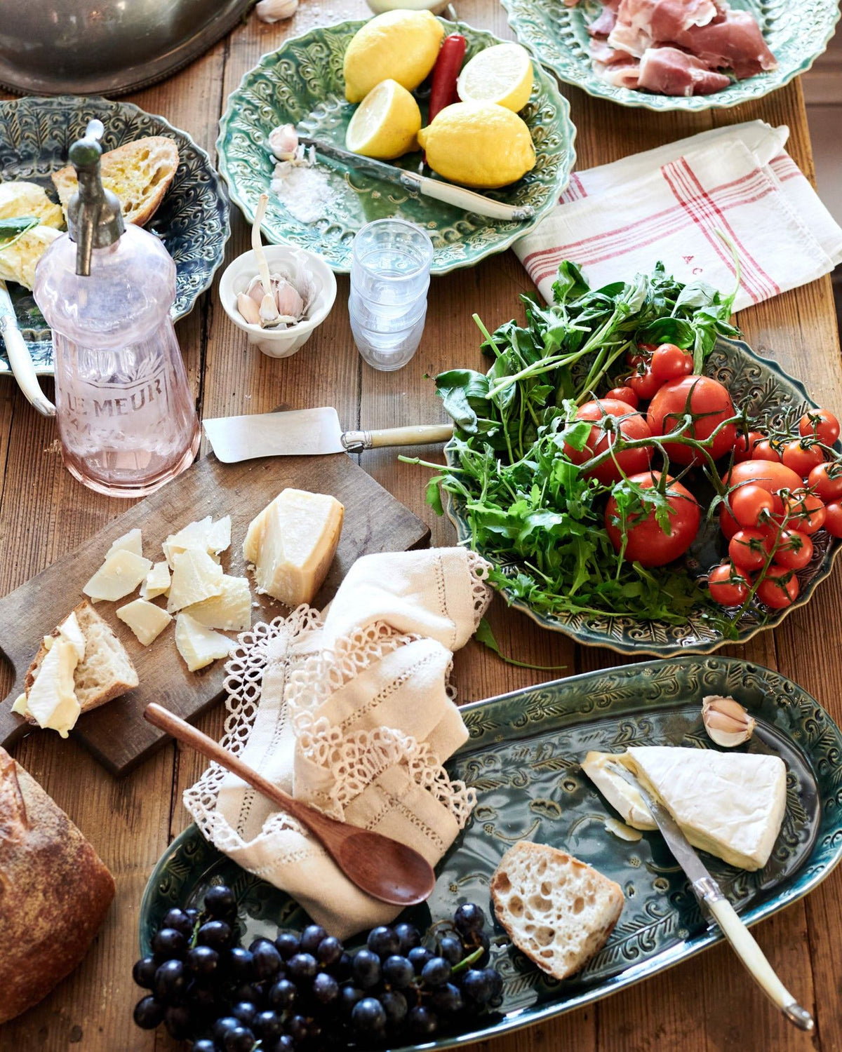 Round Heirloom Platter - Sea Green TEST