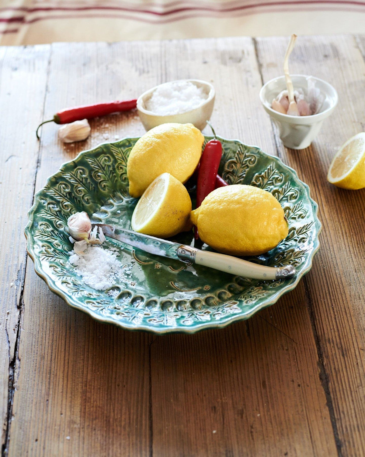 Round Heirloom Platter - Sea Green TEST
