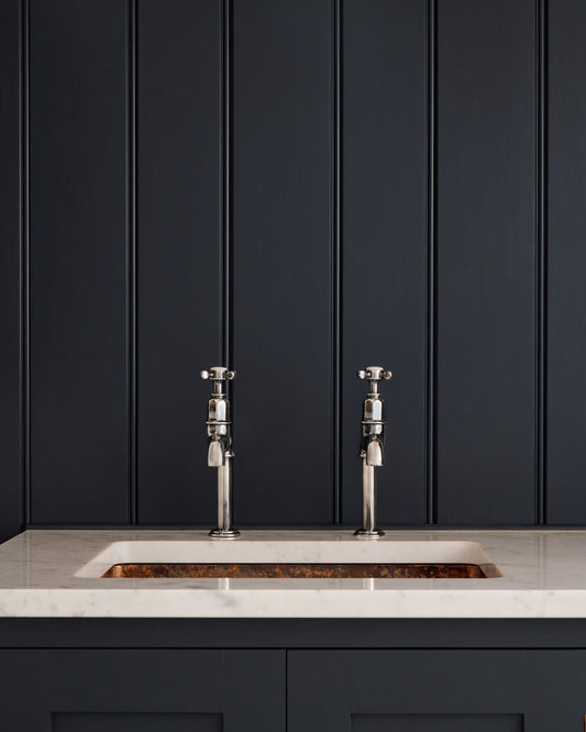 deVOL Antique Silver Mayan Taps