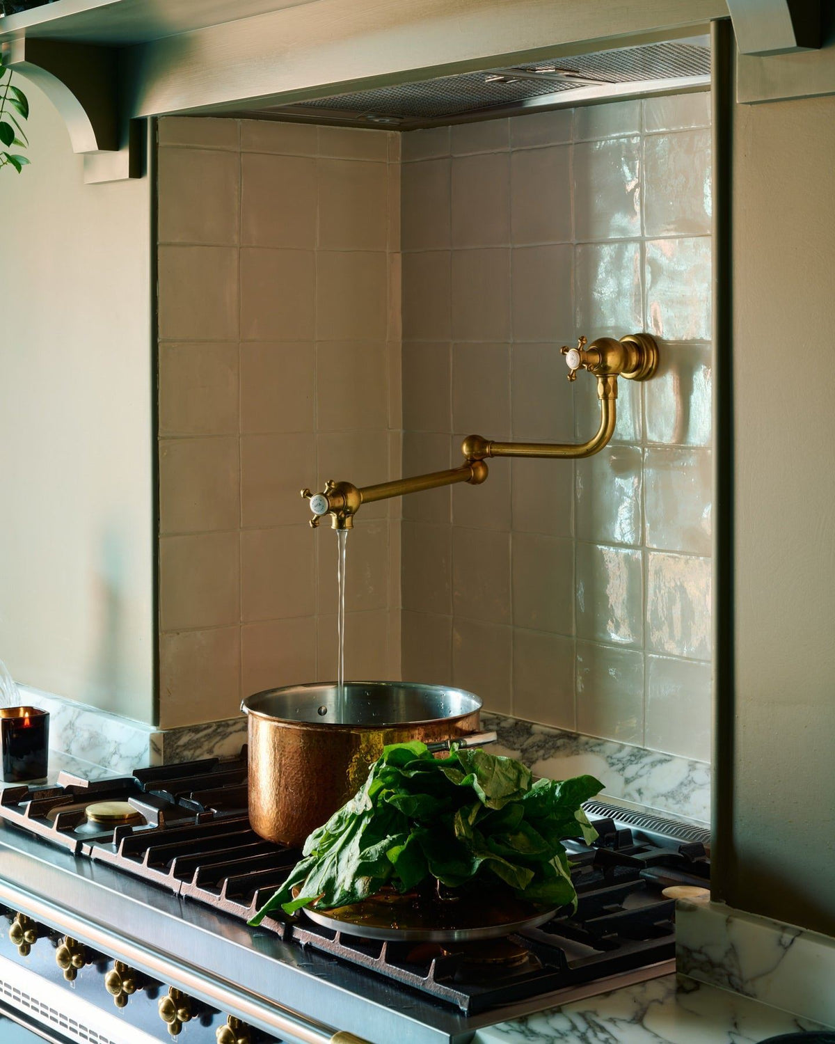 deVOL Aged Brass Pot Filler Tap TEST