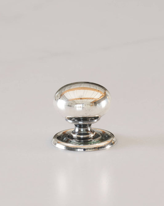 Bella Silver Round Knob