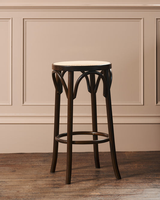 The Woven Top Bentwood Café Stool