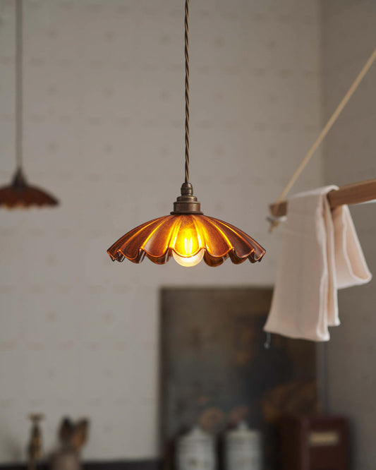 The Petite Frilly Amber Light