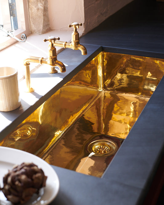 deVOL 1000 Single Polished Brass Sink