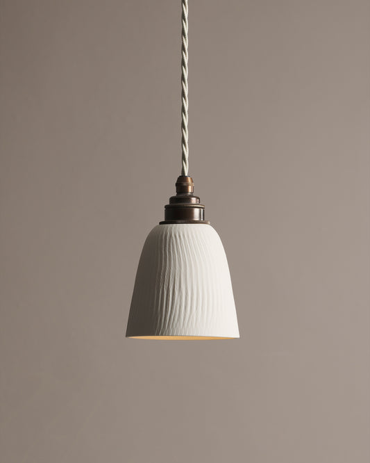 Large Chattered Beaker Porcelain Light