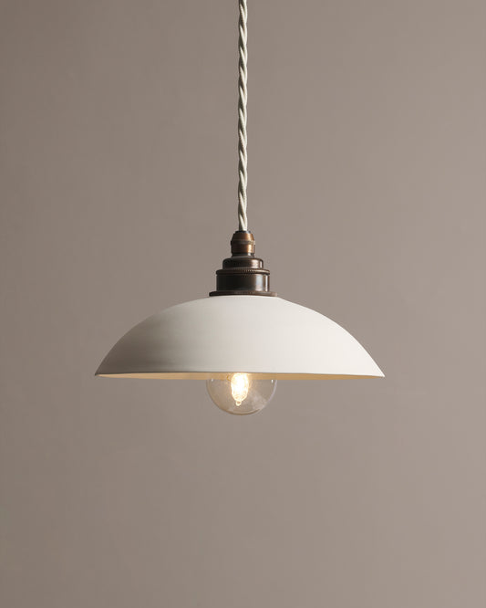 Large Plain Skullcap Porcelain Light