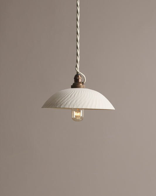 Small Chattered Skullcap Porcelain Light