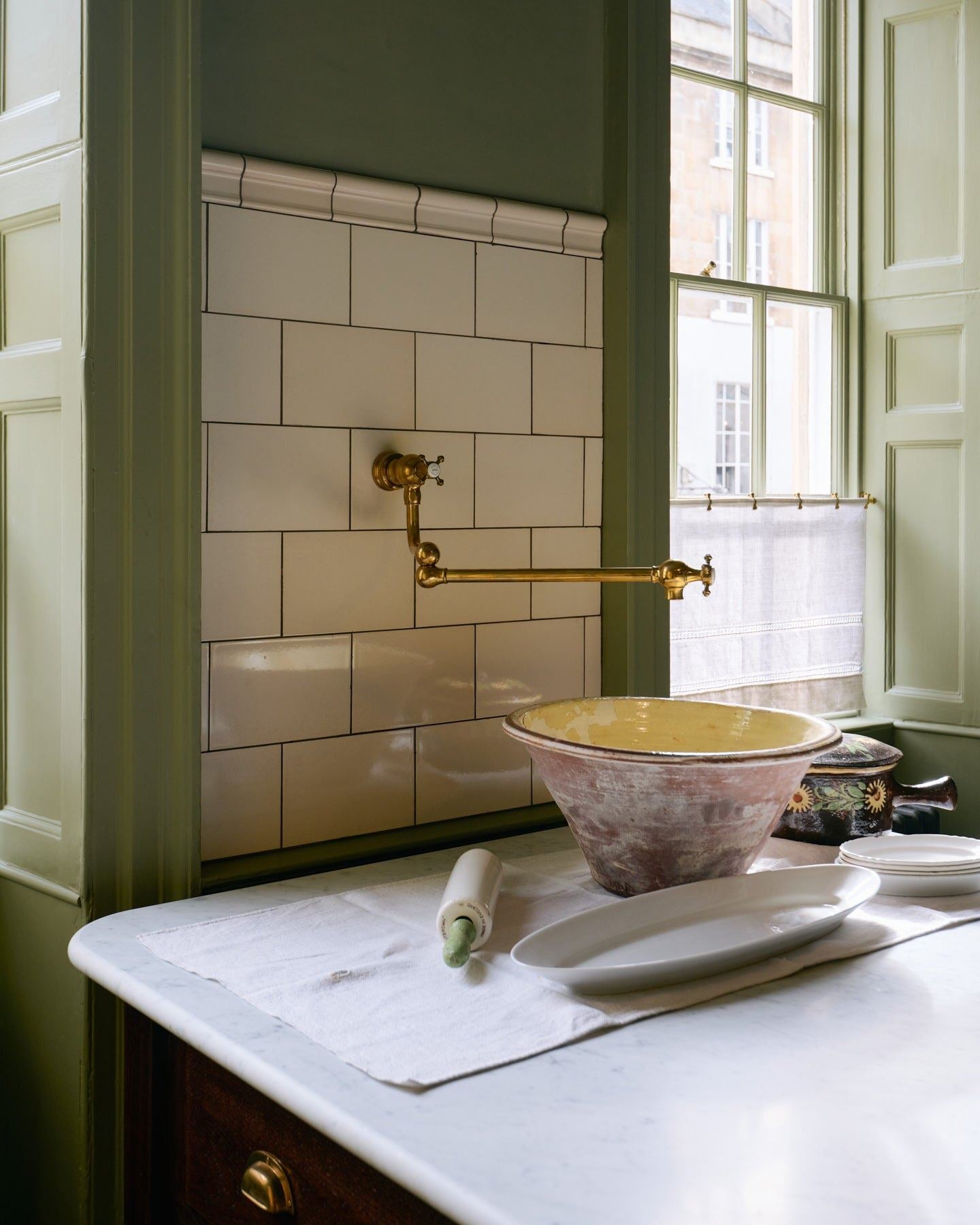 Cream Border Tile