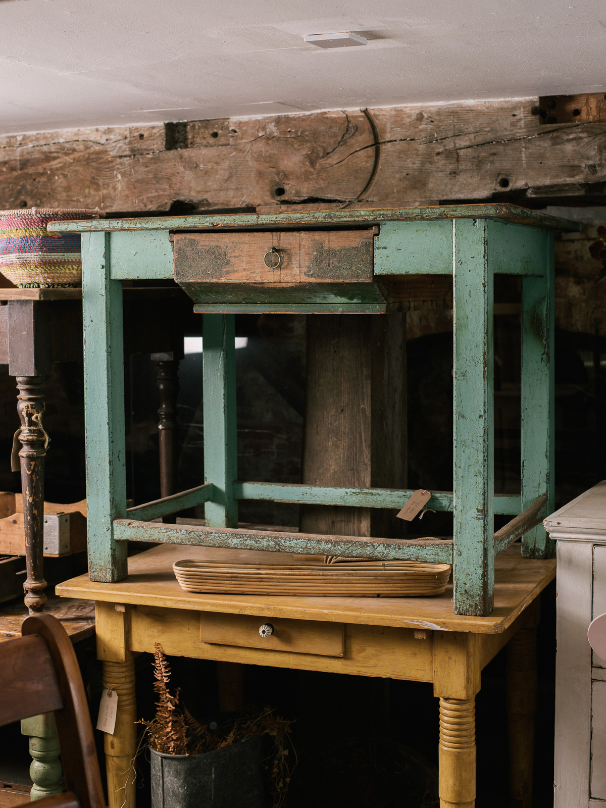 Green Leg Table