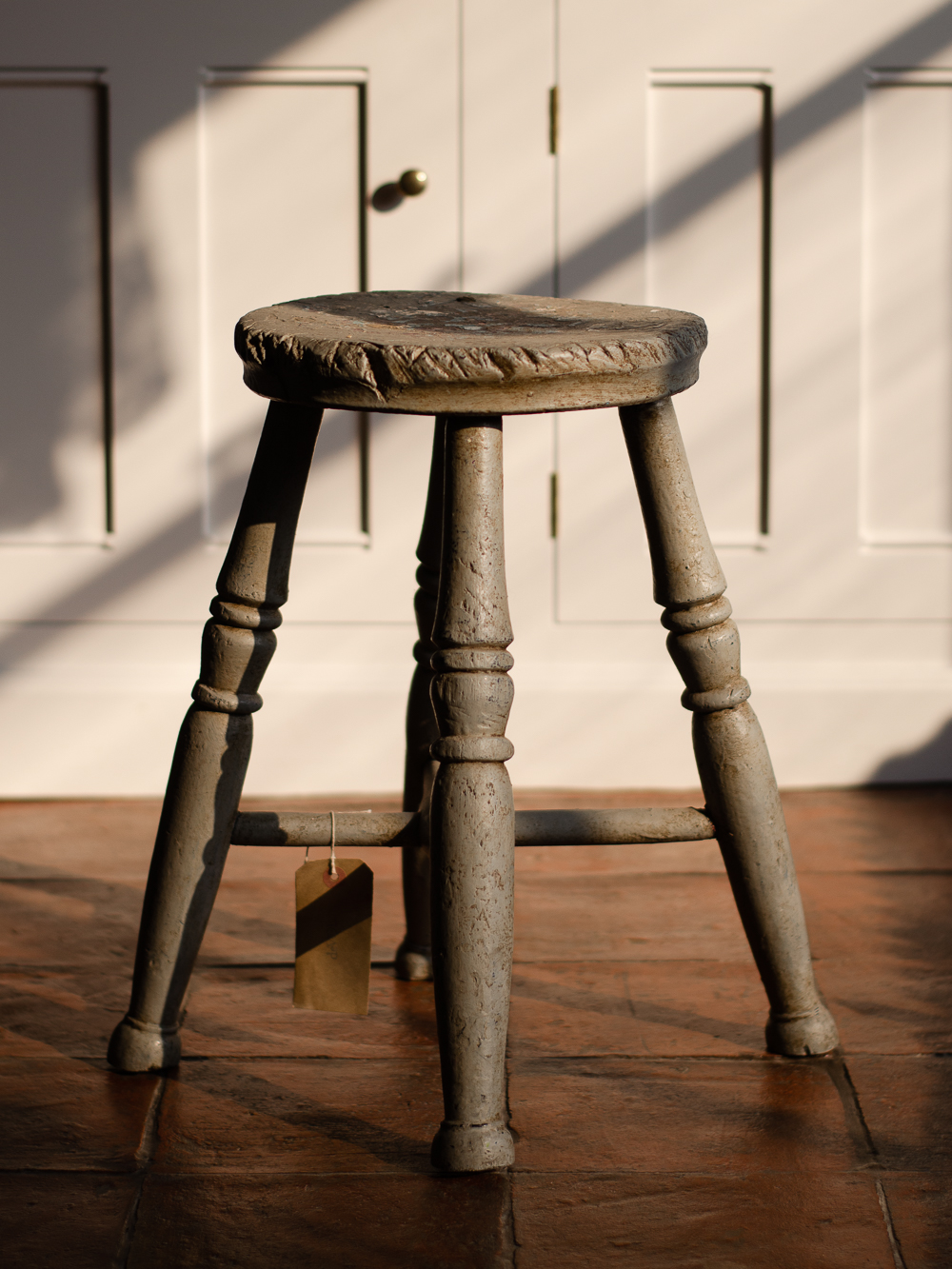 Antique Grey Stool