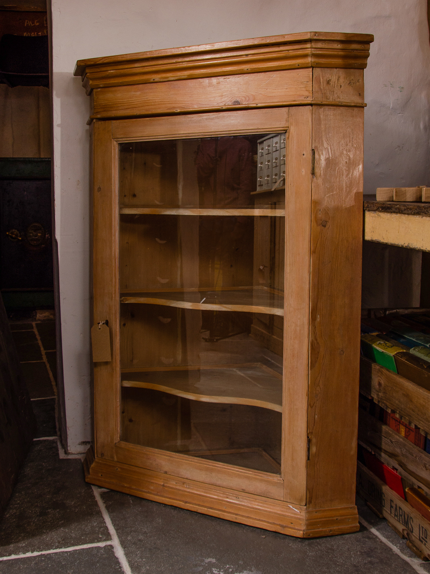 Pine Corner Cupboard