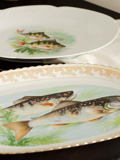 Antique Fish Platters