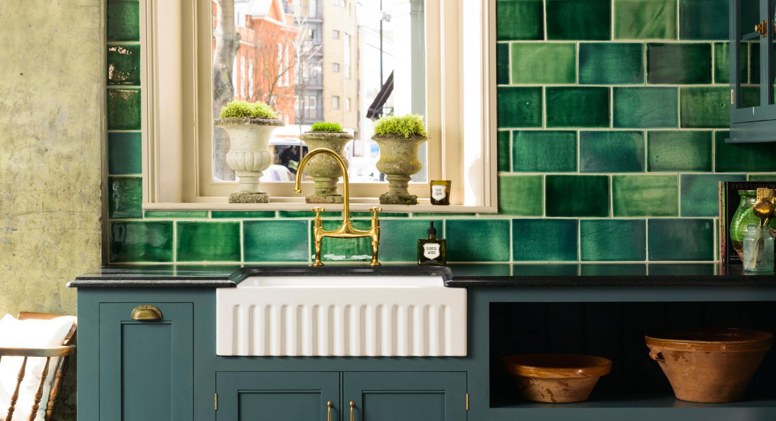 Emerald Green London Tiles | deVOL Kitchens