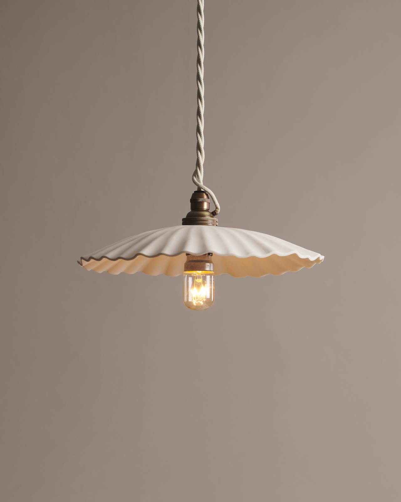 Porcelain pendant shop light