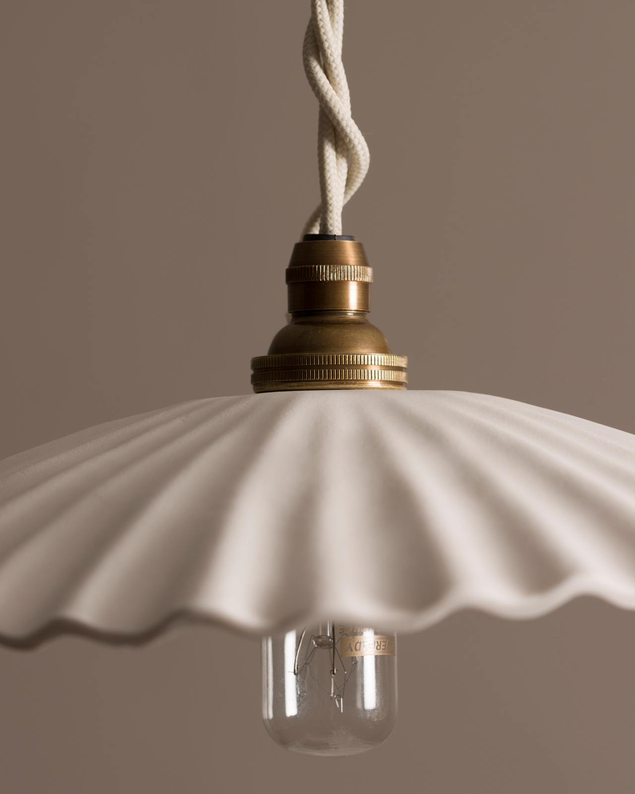 Fluted pendant light on sale