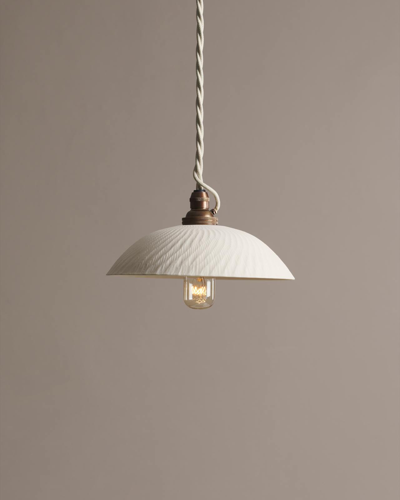 Small Chattered Skullcap Porcelain Light deVOL Kitchens