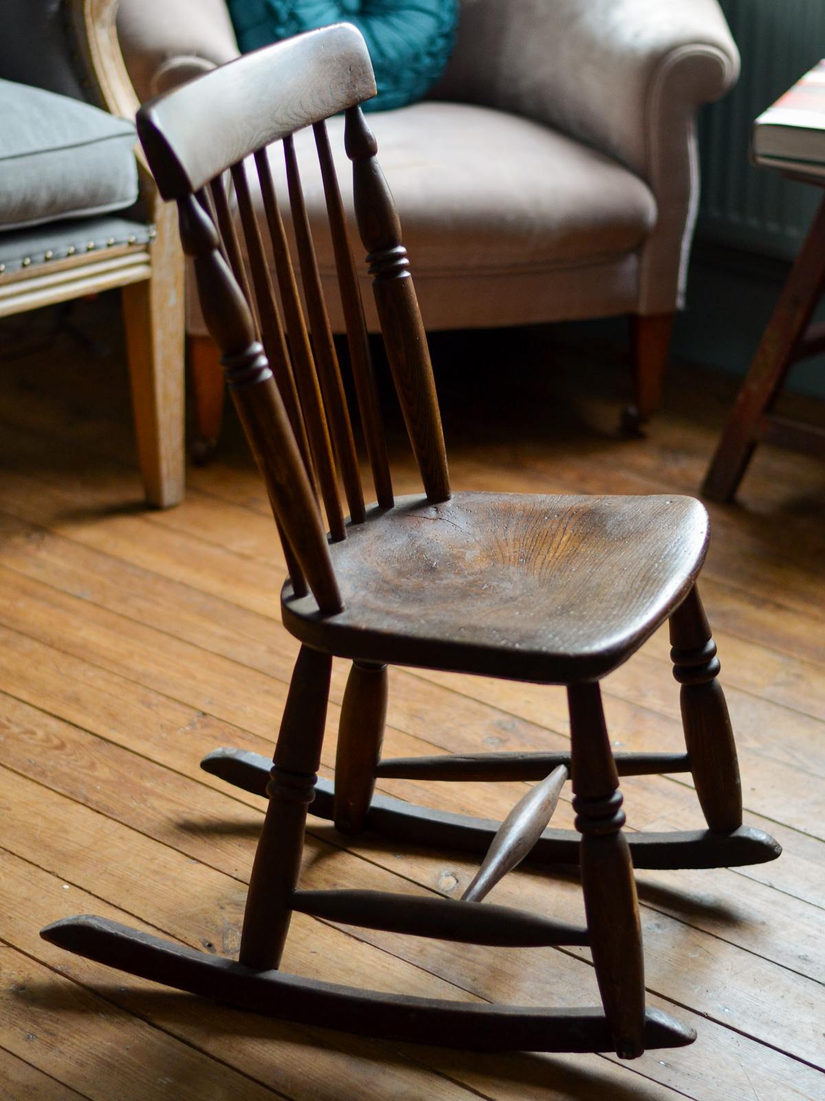 Small Wooden Rocking Chair deVOL Kitchens