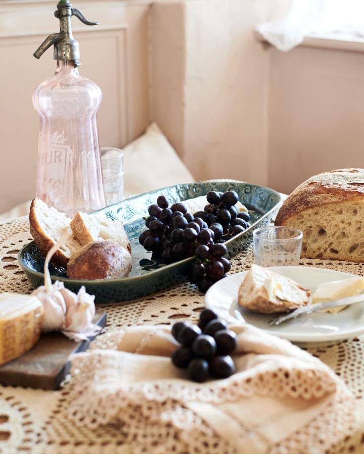 Indigo Blue Oval Platter