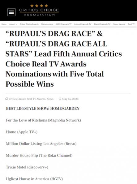 The Critics Choice Association - 15 May 2023
