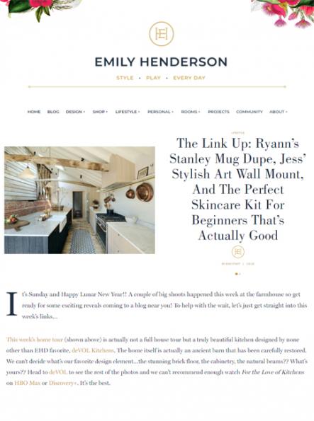 Emily Henderson - 22 January 2023