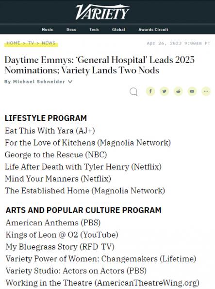 Variety - 26 April 2023