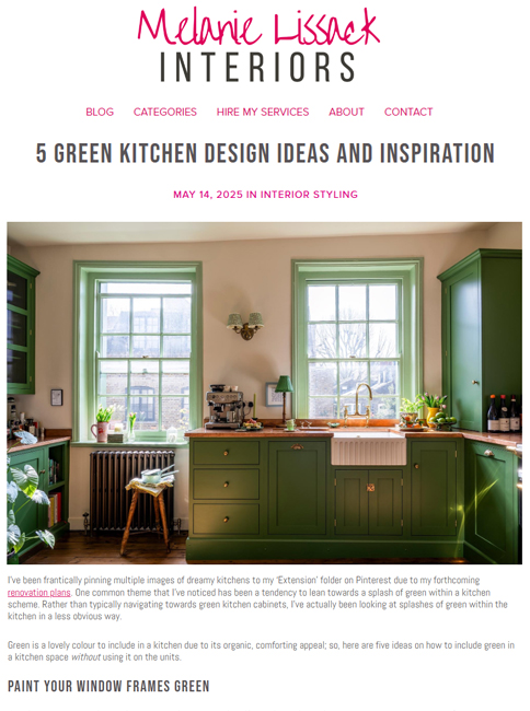 Melanie Lissack Interiors - May 2025